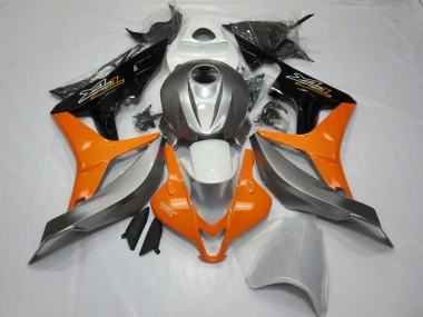 2007-2008 Plata Blanco & Naranja Honda CBR600RR Carenado Moto