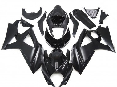 2007-2008 Slick Negro Mate Personalizado Suzuki GSXR 1000 Carenado Moto
