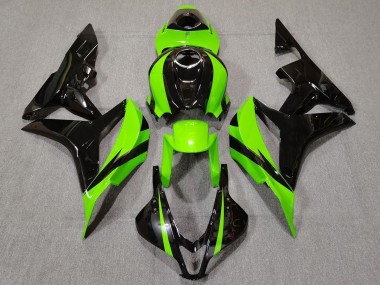 2007-2008 Verde Lima & Negro Honda CBR600RR Carenado Moto