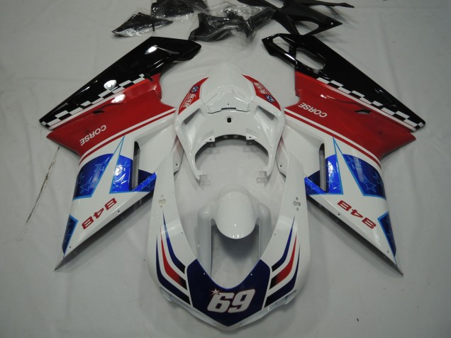 2007-2014 Estrella Azul Ducati 848 1098 1198 Carenado Moto 2007-2014 Estrella Azul Ducati 848 1098 1198 Carenado Moto