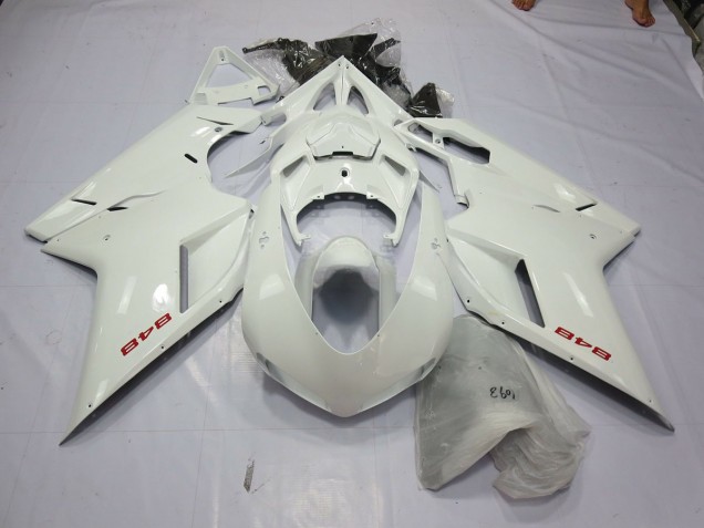 2007-2014 Perla Blanca Ducati 848 1098 1198 Carenado Moto 2007-2014 Perla Blanca Ducati 848 1098 1198 Carenado Moto