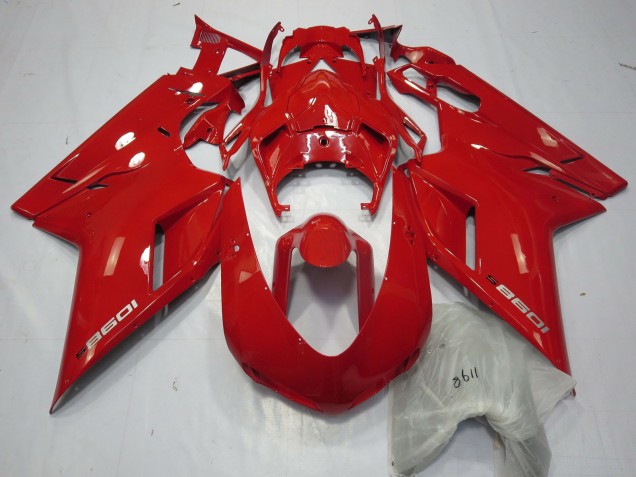 2007-2014 Rojo 1098 Ducati 848 1098 1198 Carenado Moto 2007-2014 Rojo 1098 Ducati 848 1098 1198 Carenado Moto