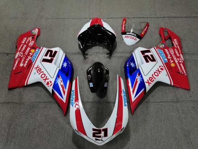 2007-2014 Xerox Ducati 848 1098 1198 Carenado Moto 2007-2014 Xerox Ducati 848 1098 1198 Carenado Moto