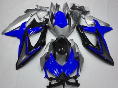 2008-2010 Azul & Plata Suzuki GSXR 600-750 Carenado Moto