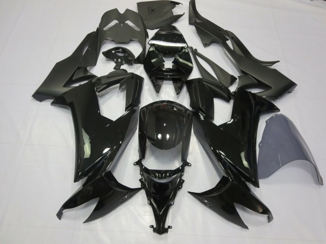 2008-2010 Negro Brillante Kawasaki ZX10R Carenado Moto 2008-2010 Negro Brillante Kawasaki ZX10R Carenado Moto