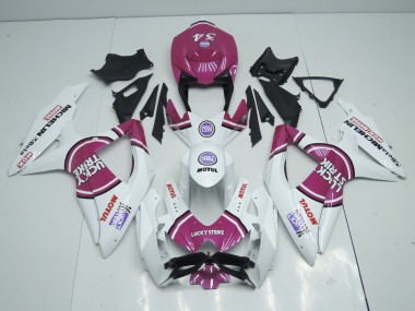 2008-2010 Rosa Lucky Strike Suzuki GSXR 600-750 Carenado Moto