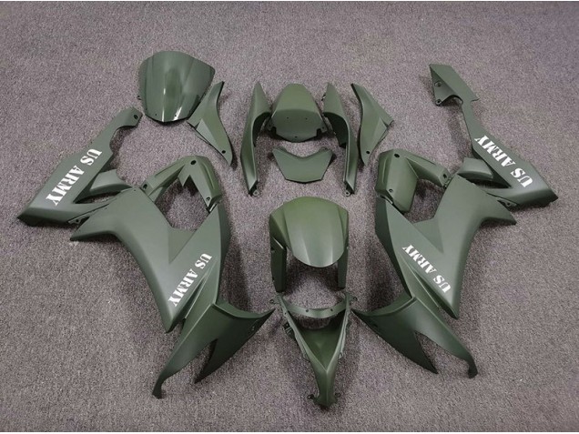 2008-2010 US Army Verde Mate Kawasaki ZX10R Carenado Moto 2008-2010 US Army Verde Mate Kawasaki ZX10R Carenado Moto