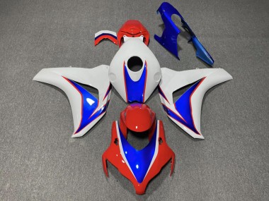 2008-2011 Brillo Rojo & Azul Honda CBR1000RR Carenado Moto