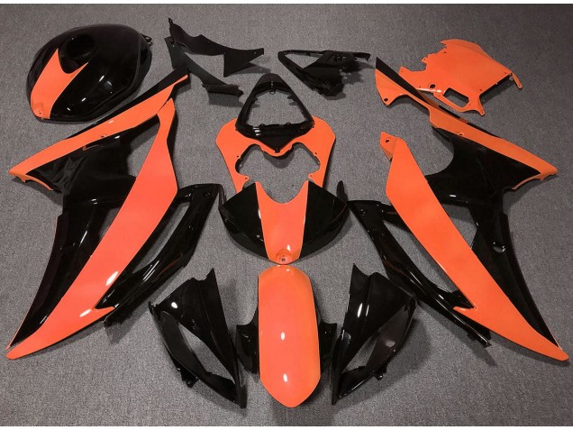 2008-2016 Alta Visibilidad Naranja Yamaha R6 Carenado Moto 2008-2016 Alta Visibilidad Naranja Yamaha R6 Carenado Moto