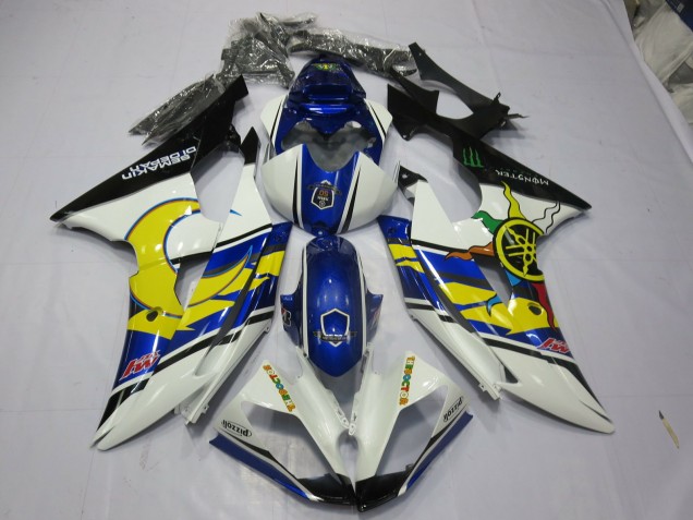 2008-2016 Amarillo & Azul Yamaha R6 Carenado Moto 2008-2016 Amarillo & Azul Yamaha R6 Carenado Moto