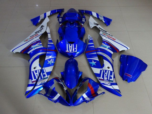 2008-2016 Azul Brillante Fiat Yamaha R6 Carenado Moto 2008-2016 Azul Brillante Fiat Yamaha R6 Carenado Moto