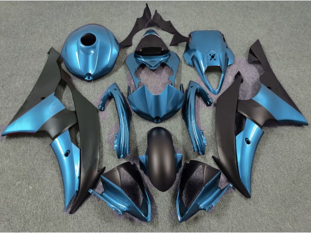 2008-2016 Azul Eléctrico & Negro Mate Yamaha R6 Carenado Moto 2008-2016 Azul Eléctrico & Negro Mate Yamaha R6 Carenado Moto