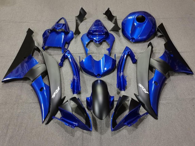 2008-2016 Azul Oscuro & Negro Mate Yamaha R6 Carenado Moto 2008-2016 Azul Oscuro & Negro Mate Yamaha R6 Carenado Moto