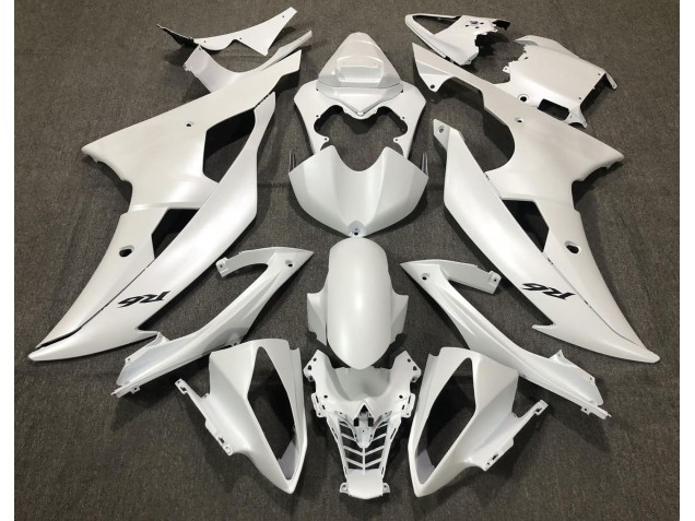 2008-2016 Blanco Mate Yamaha R6 Carenado Moto 2008-2016 Blanco Mate Yamaha R6 Carenado Moto