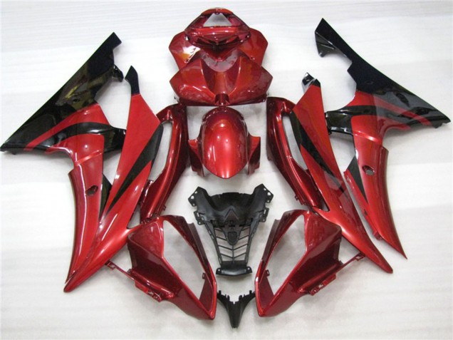 2008-2016 Granate Negro Yamaha R6 Carenado Moto 2008-2016 Granate Negro Yamaha R6 Carenado Moto