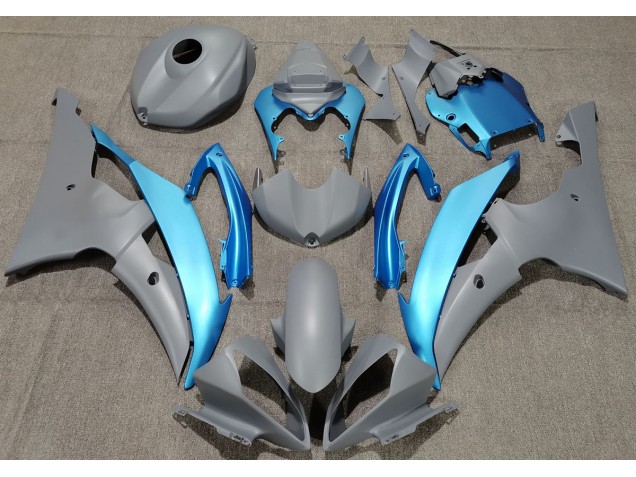 2008-2016 Gris Mate & Azul Cielo Yamaha R6 Carenado Moto