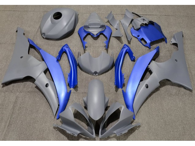 2008-2016 Gris Mate & Azul Yamaha R6 Carenado Moto