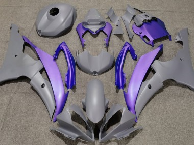 2008-2016 Gris Mate & Morado Yamaha R6 Carenado Moto
