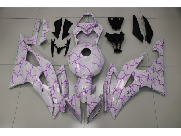 2008-2016 Iluminación Morada Yamaha R6 Carenado Moto