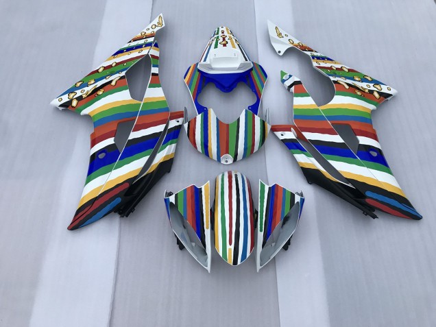 2008-2016 Multicolor Yamaha R6 Carenado Moto