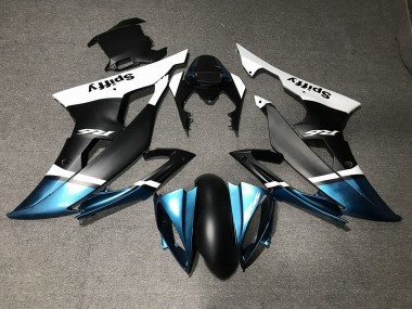 2008-2016 Negro Mate & Azul Especial Yamaha R6 Carenado Moto
