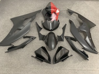 2008-2016 Negro Mate & Rojo Yamaha R6 Carenado Moto