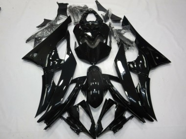 2008-2016 No2 Negro Brillante Yamaha R6 Carenado Moto
