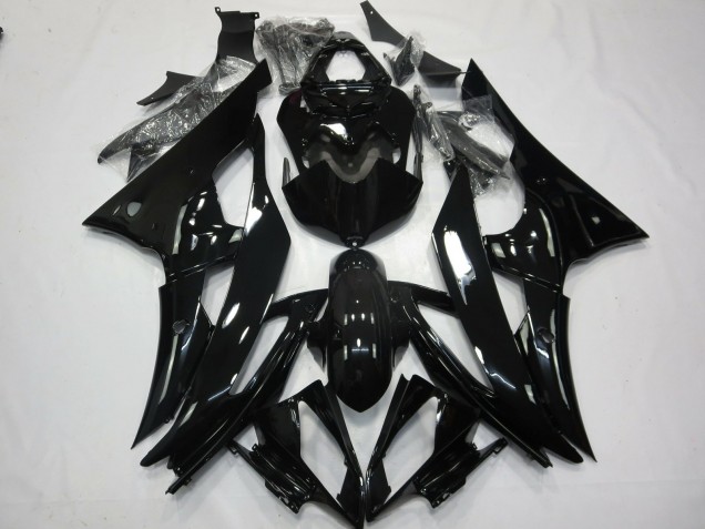 2008-2016 No2 Negro Brillante Yamaha R6 Carenado Moto 2008-2016 No2 Negro Brillante Yamaha R6 Carenado Moto