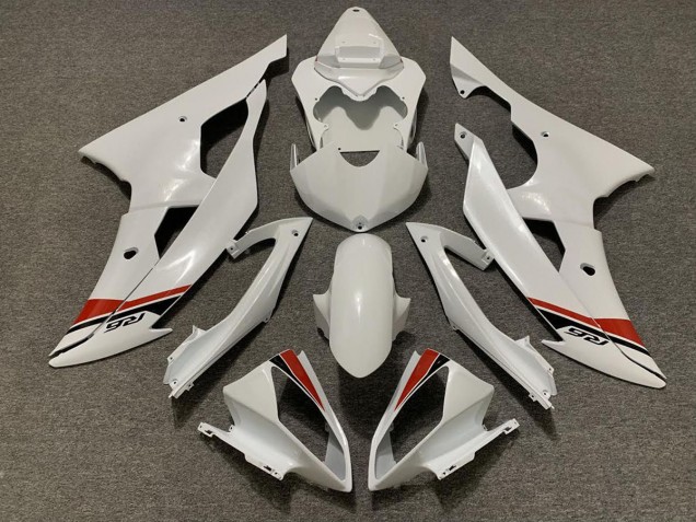2008-2016 Perla Blanca Yamaha R6 Carenado Moto