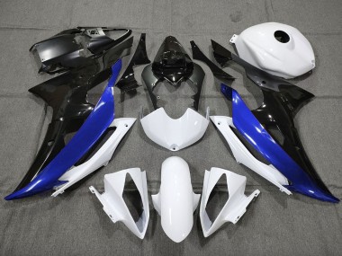 2008-2016 Personalizado Azul Blanco & Negro Yamaha R6 Carenado Moto