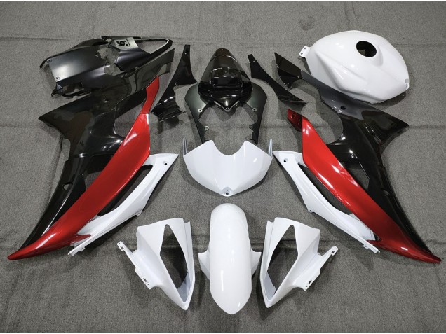 2008-2016 Personalizado Rojo Blanco & Negro Yamaha R6 Carenado Moto 2008-2016 Personalizado Rojo Blanco & Negro Yamaha R6 Carenado Moto
