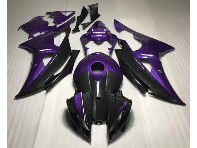 2008-2016 Púrpura Con Estilo Fibra De Carbono Yamaha R6 Carenado Moto 2008-2016 Púrpura Con Estilo Fibra De Carbono Yamaha R6 Carenado Moto