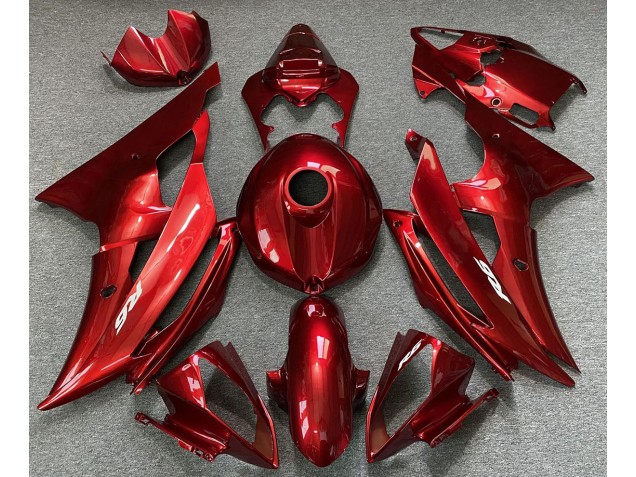 2008-2016 Rojo Caramelo Yamaha R6 Carenado Moto 2008-2016 Rojo Caramelo Yamaha R6 Carenado Moto