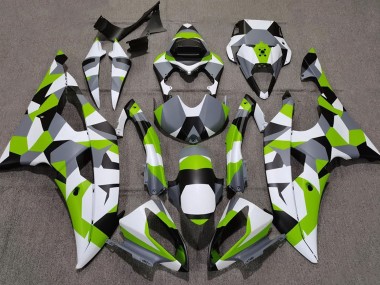 2008-2016 Verde Claro Camuflaje Llanura Yamaha R6 Carenado Moto