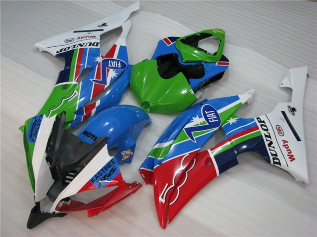 2008-2016 Verde Fiat Yamaha R6 Carenado Moto 2008-2016 Verde Fiat Yamaha R6 Carenado Moto