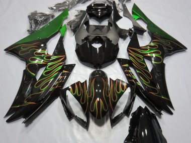 2008-2016 Verde Llama Yamaha R6 Carenado Moto