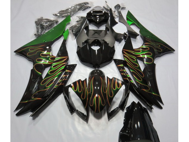 2008-2016 Verde Llama Yamaha R6 Carenado Moto 2008-2016 Verde Llama Yamaha R6 Carenado Moto