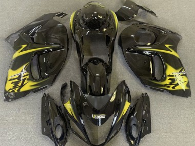 2008-2020 Negro Brillante & Amarillo Suzuki GSXR 1300 Carenado Moto