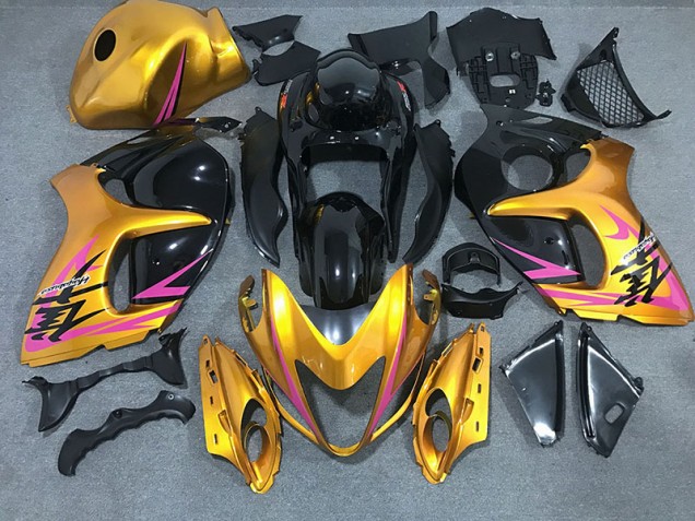 2008-2020 Oro Brillante Con Negro Suzuki GSXR 1300 Carenado Moto 2008-2020 Oro Brillante Con Negro Suzuki GSXR 1300 Carenado Moto