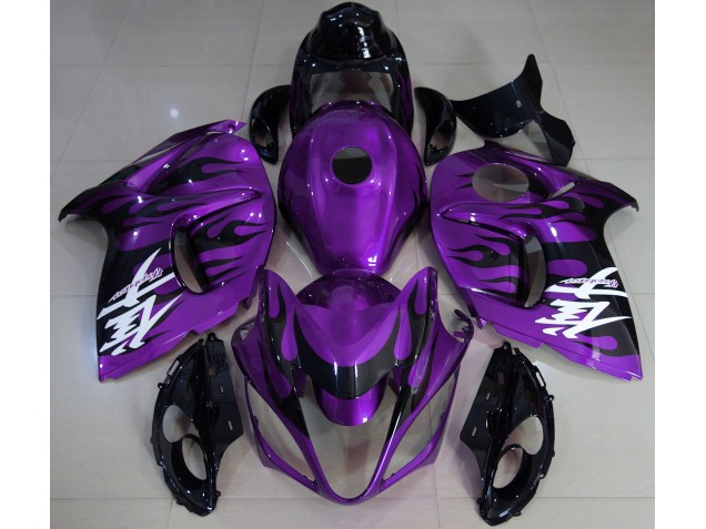 2008-2020 Púrpura Brillante & Negro Suzuki GSXR 1300 Carenado Moto 2008-2020 Púrpura Brillante & Negro Suzuki GSXR 1300 Carenado Moto