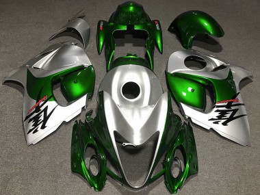 2008-2020 Verde Brillante & Plata Suzuki GSXR 1300 Carenado Moto