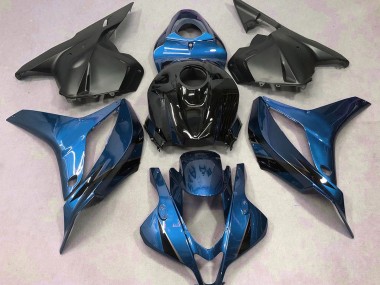 2009-2012 Azul Claro Con Negro Honda CBR600RR Carenado Moto