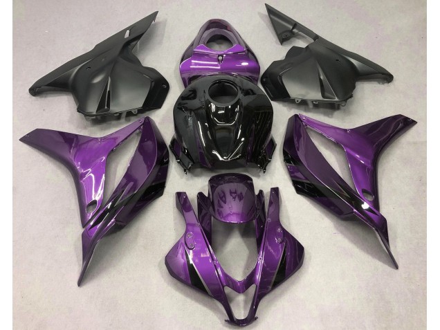 2009-2012 Morado Intenso Con Negro Honda CBR600RR Carenado Moto 2009-2012 Morado Intenso Con Negro Honda CBR600RR Carenado Moto