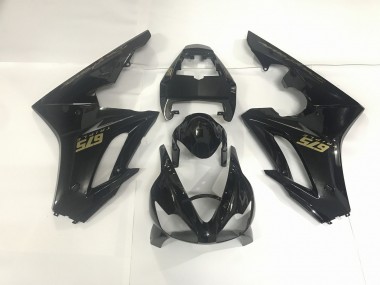 2009-2012 Negro Brillante & Dorado Triumph Daytona 675 Carenado Moto