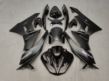 2009-2012 Negro Especial Kawasaki ZX6R Carenado Moto
