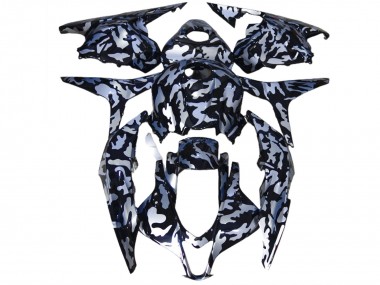 2009-2012 Nieve Plateada Camuflaje Honda CBR600RR Carenado Moto