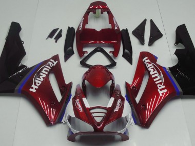 2009-2012 Rojo Brillante Triumph Daytona 675 Carenado Moto