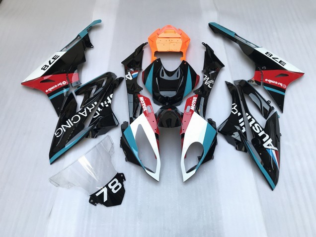 2009-2014 Alienígena Azul & Blanco BMW S1000RR Carenado Moto 2009-2014 Alienígena Azul & Blanco BMW S1000RR Carenado Moto