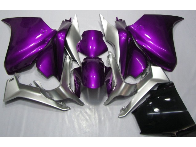 2010-2013 Púrpura Oscuro & Plata Honda VFR1200 Carenado Moto 2010-2013 Púrpura Oscuro & Plata Honda VFR1200 Carenado Moto
