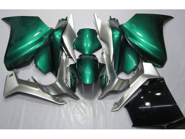 2010-2013 Verde Espuma De Mar & Plata Honda VFR1200 Carenado Moto 2010-2013 Verde Espuma De Mar & Plata Honda VFR1200 Carenado Moto